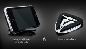 iAngle iPhone And iPod Stand Also Holds Your Headphones