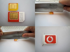 Make Your Own iPad MicroSIM With A Meat Cleaver