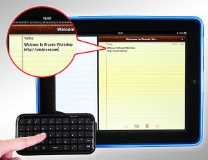 Mini Palm Sized iPad Bluetooth Keyboard