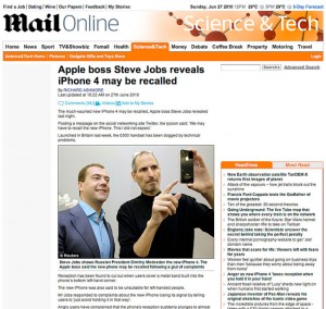 The Daily Mail Quotes Fake Steve Jobs In iPhone 4 Recall Story