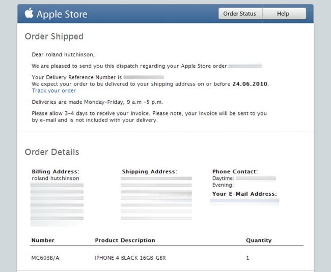 iPhone 4 UK Pre-Orders Begin Shipping