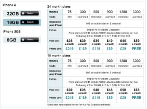 Vodafone Announces iPhone 4 UK Pricing