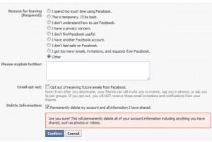 Facebook Account Deletion