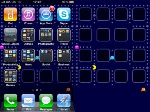 Pac-Man iOS 4 Wallpaper For Your iPhone 4