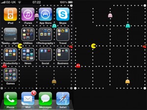 Pac-Man iOS 4 wallpaper