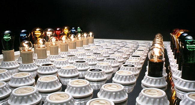 Electric Light Chess Set
