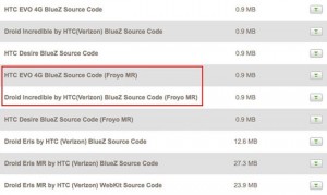 Froyo for HTC EVO 4G And Droid Incredible Goes Open Source