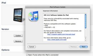 Apple Released iOS 3.2.2 For iPad, Fixes Security Holes