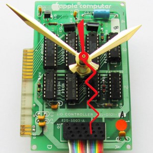 Vintage Recycled Apple Computer Circuit Board Clocks