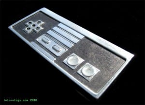 Sterling Silver NES Controller Belt Buckle