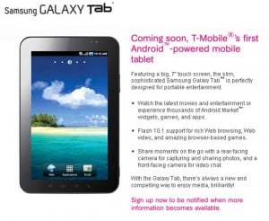 Samsung Galaxy Tab T-Mobile