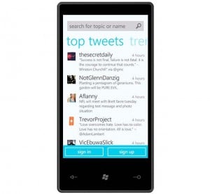 Twitter Windows Phone 7
