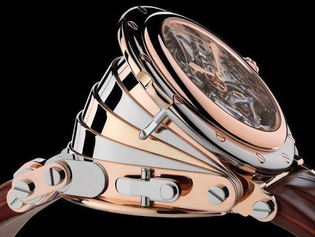 Accordion Brass Musical Watch