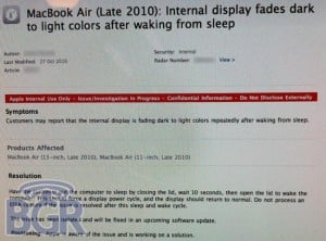 Apple Confirms MacBook Air Display Issues