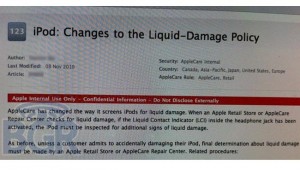 Apple iPod Water Damage