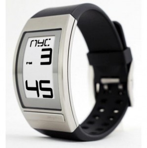 Phosphor World Time Curved E Ink Watch