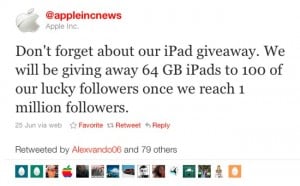 Apple iPad Giveaway