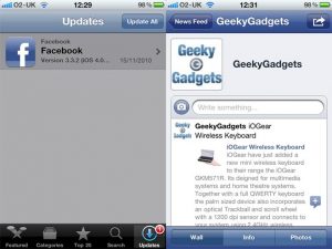 Facebook iPhone App