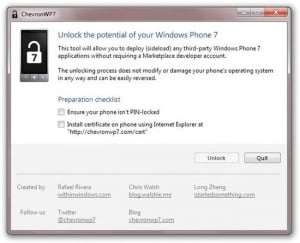 ChevronWP7 Windows Phone 7 Hack
