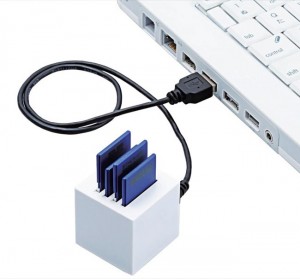 Elecom 4 Slot Mini SD Reader