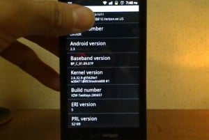Verizon Motorola Droid X Running Android 2.3 Gingerbread