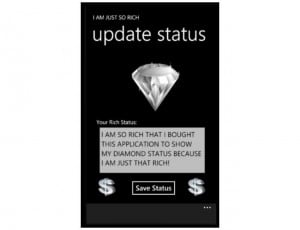 I Am Rich App Appears In Windows Phone 7 Marketplace
