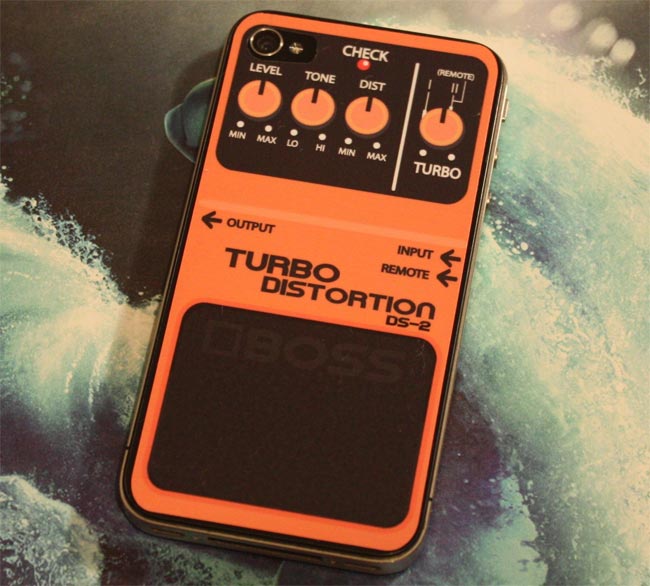 Guitar Foot Pedal iPhone 4 Decal