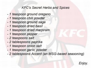 KFC formula