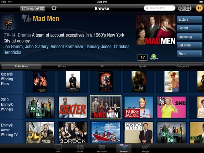 Tivo iPad App