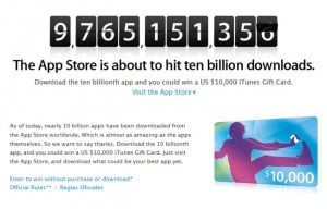 Apple's App Store Close To 10 Billion Downloads