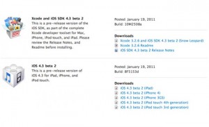 iOS 4.3 beta 2