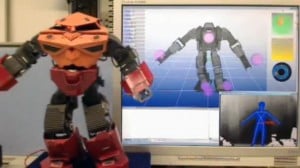 Microsoft Kinect Controlled Humanoid Robot