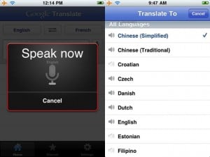 Google Translate iPhone App