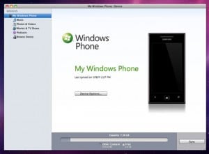 Windows Phone 7 Mac Connector