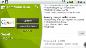 Gmail Android App Gets Updated