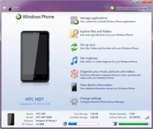 Windows Phone 7 Homebrew Device Manager