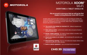 Motorola Xoom UK WiFi