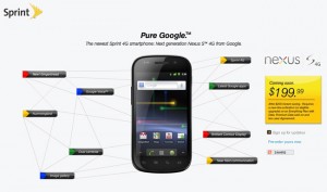 Sprint Google Nexus S 4G To Cost $199.99