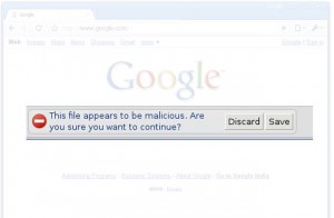 Google Chrome Malicious Download Protection