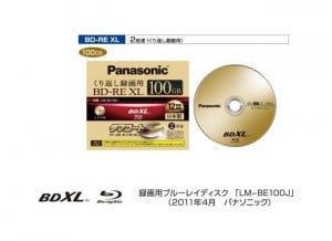 Panasonic 100GB disk