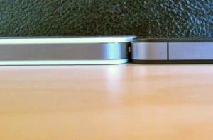 White iPhone thickness