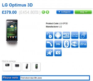LG Optimus 3D