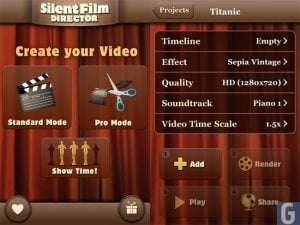Silent Film Director App