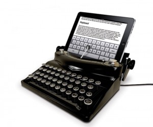 The Typescreen Retro Typewriter iPad Dock