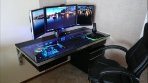 Awesome Custom-Built All-in-One Desk : L3p D3sk