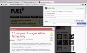 Evernote Chrome Extension