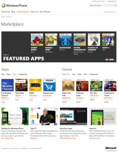 Web based Windows Phone 7 App Store
