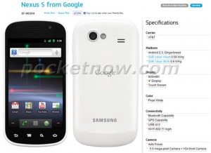White Nexus S Coming To AT&T