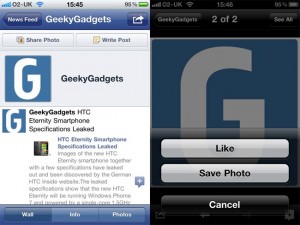 Facebook iPhone