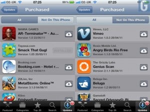 iCloud iTunes App